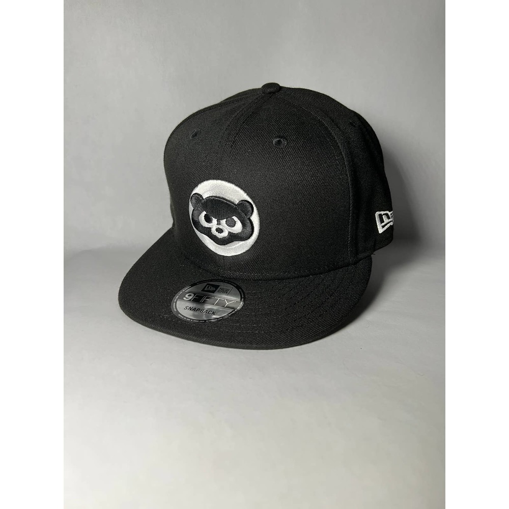 Chicago Cubs MLB New Era 9FIFTY Black Cap Snapback Custom